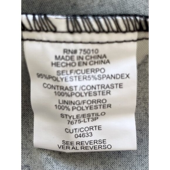 City Studio Womens Floral Fit & Flare Dress Size 18 Black Mesh Insert 3/4 Sleeve - Picture 4 of 6